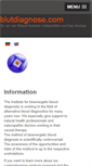 Mobile Screenshot of blutdiagnose.com